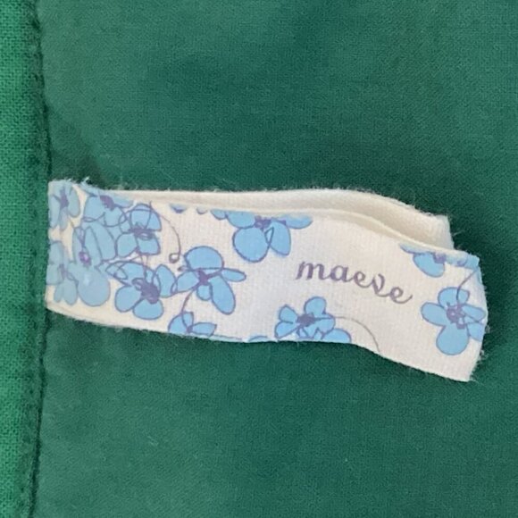Anthropologie Maeve Gathered Together Sleeveless Ruffle Tier Dress 4 Green 293i - Picture 6 of 9